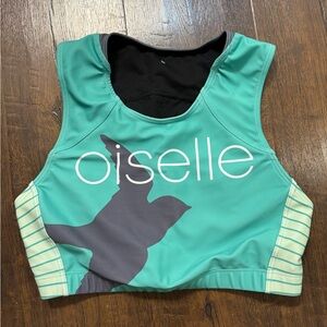 Oiselle Volee Team Race Crop Top, M, GUC